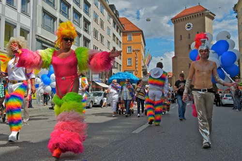 Munich, Germany. 15th July, 2017. Pride car. Today the Pride (Christopher  Street Day) took place in Munich. Several political and queer groups such  as some corporations organized it and participated. Credit: Alexander